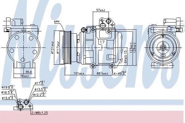 Компрессор кондиционера First Fit NISSENS 890234 (фото 1)