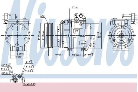Компрессор кондиционера First Fit NISSENS 890234