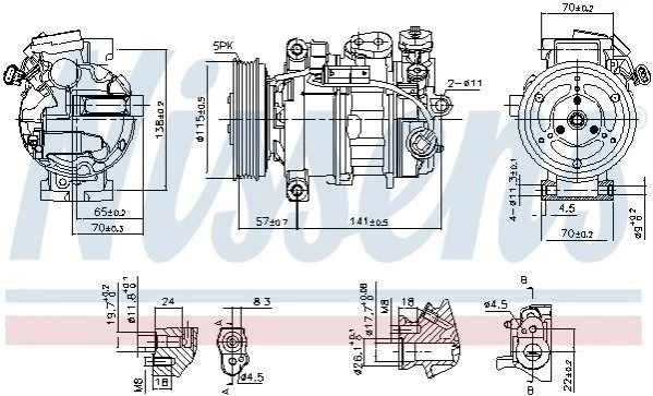 Компрессор кондиционера First Fit NISSENS 890246 (фото 1)