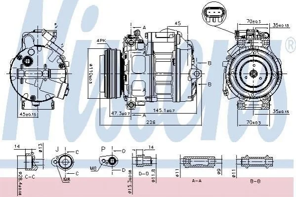 Компрессор кондиционера First Fit NISSENS 890329 (фото 1)