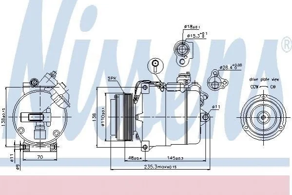 Компресор кондиціонера First Fit NISSENS 89034 (фото 1)