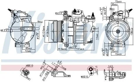 Компрессор кондиционера First Fit NISSENS 890419