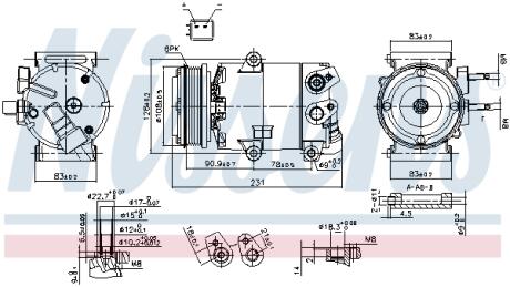 Компресор кондиціонера NISSENS 890588