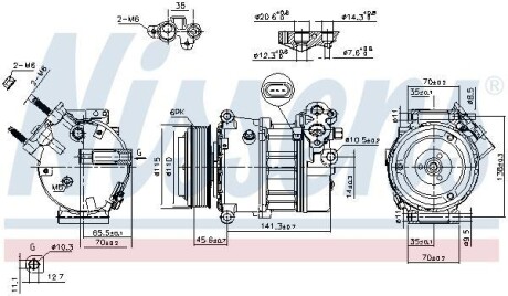 Компрессор кондиционера First Fit NISSENS 890617