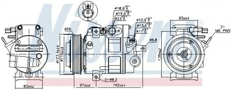 Компрессор кондиционера First Fit NISSENS 890685
