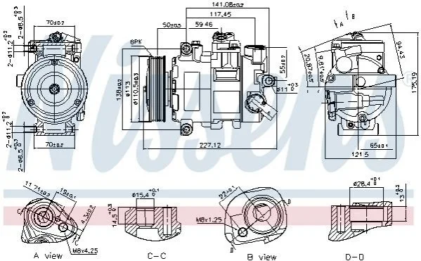 Компрессор кондиционера First Fit NISSENS 890757 (фото 1)