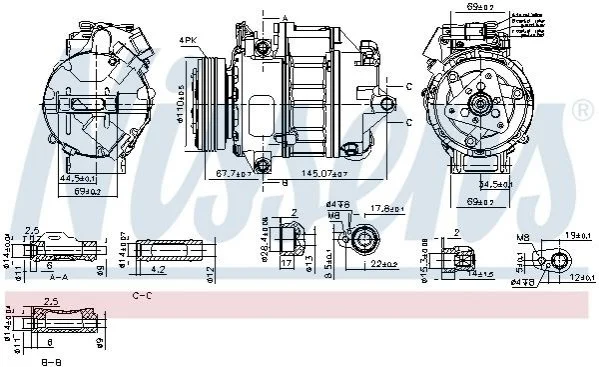 Компресор кондиціонера First Fit NISSENS 890759 (фото 1)