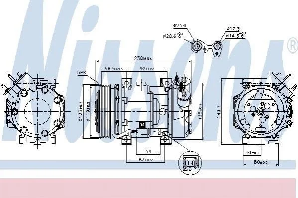 Компресор кондиціонера First Fit NISSENS 89076 (фото 1)