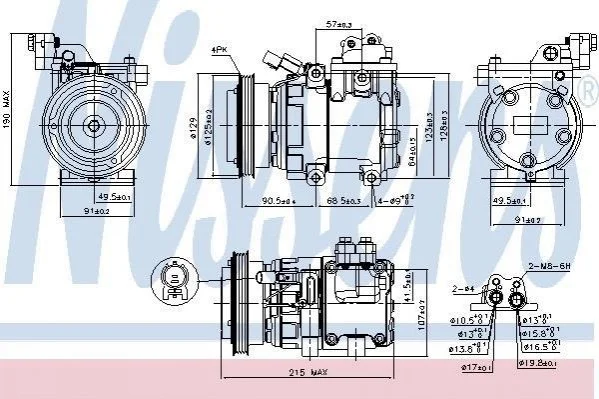 Компрессор кондиционера First Fit NISSENS 89085 (фото 1)