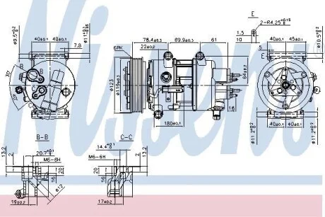 Компрессор кондиционера NISSENS 89201