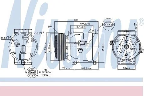 Компрессор кондиционера First Fit NISSENS 89217