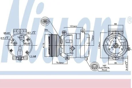 Компрессор кондиционера First Fit NISSENS 89267