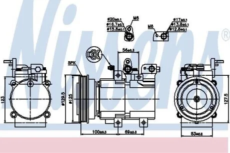 Компрессор кондиционера NISSENS 89276