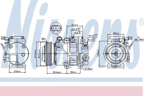 Компрессор кондиционера First Fit NISSENS 89305