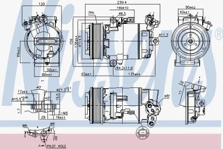 Компрессор кондиционера First Fit NISSENS 89346