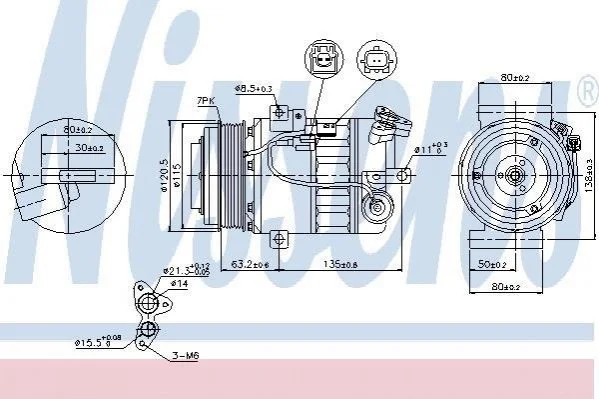 Компрессор кондиционера First Fit NISSENS 89392 (фото 1)