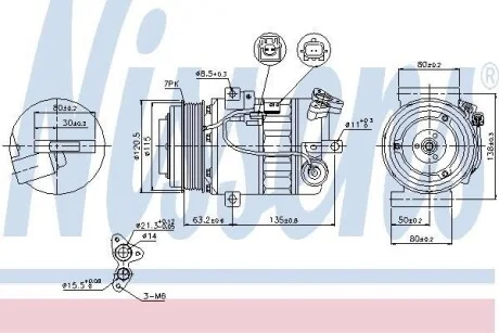 Компрессор кондиционера First Fit NISSENS 89392
