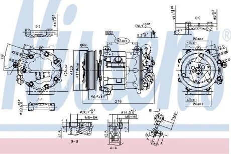 Компрессор кондиционера NISSENS 89404