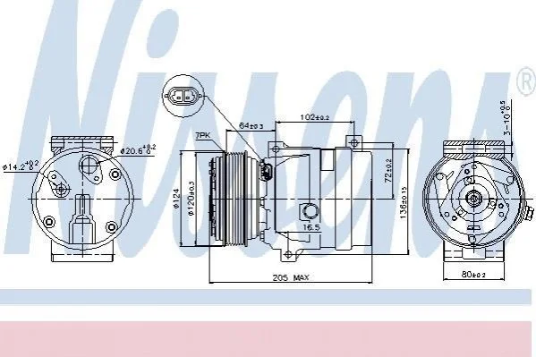 Компресор кондиціонера First Fit NISSENS 89435 (фото 1)