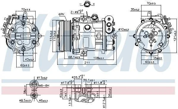 Компрессор кондиционера First Fit NISSENS 89503 (фото 1)