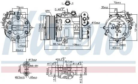 Компрессор кондиционера First Fit NISSENS 89503