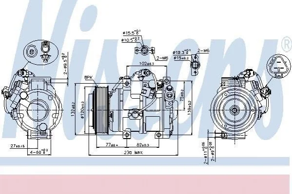 Компресор кондиціонера First Fit NISSENS 89511 (фото 1)