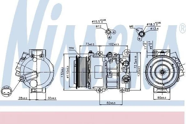 Компресор кондиціонера First Fit NISSENS 89516 (фото 1)