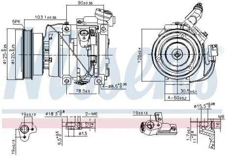 Компрессор кондиционера NISSENS 89576