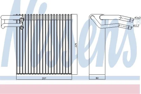 Випарювач кондиціонера NISSENS 92188