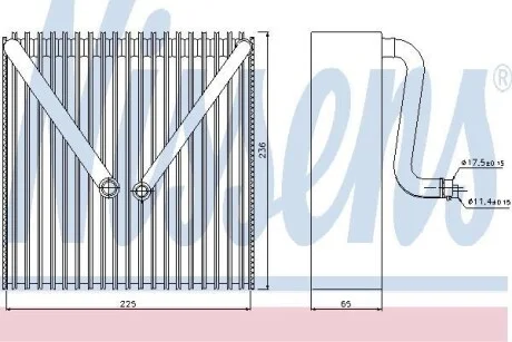Испаритель кондиционера NISSENS 92191