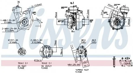 Турбина HYUNDAI TUCSON (JM) (04-) 2.0 CRDi (выр-во Nissens) NISSENS 93223