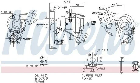 Турбіна FORD/PSA 1.4HDI/1.6HDI/1.5TDCi (вир-во Nissens) NISSENS 93232