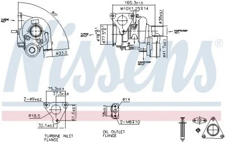 Турбина Fiat/PSA 2.2HDI P22DTE 06- (выр-во Nissens) NISSENS 93262
