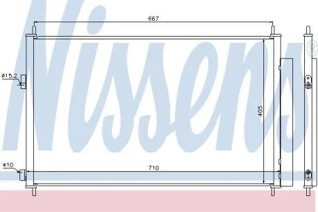 Конденсатор кондиціонера TOYOTA RAV4 2.0-3.5i (вир-во Nissens) NISSENS 940021