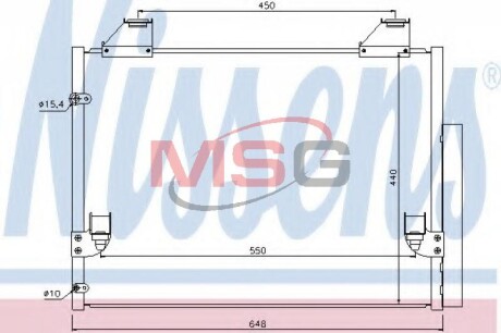 Радіатор кондиціонера First Fit NISSENS 940083