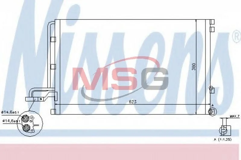 Радиатор кондиционера NISSENS 940087 (фото 1)