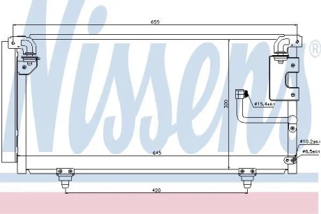 Радiатор кондицiонера NISSENS 940091