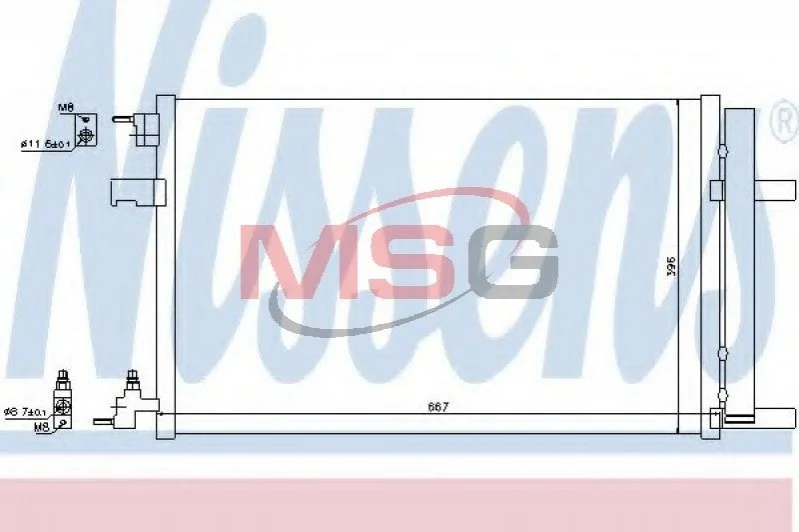 Радиатор кондиционера First Fit NISSENS 940135 (фото 1)