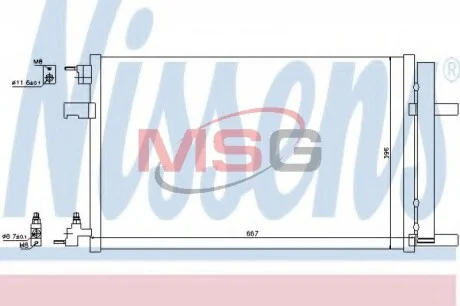 Радиатор кондиционера First Fit NISSENS 940135