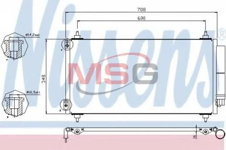 Конденсер кондиціонера NISSENS 940146