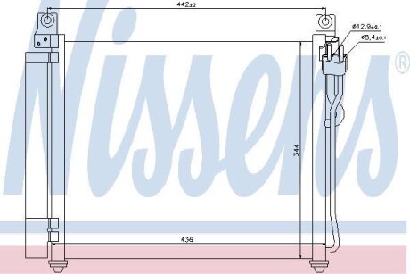 Радiатор кондицiонера NISSENS 940172