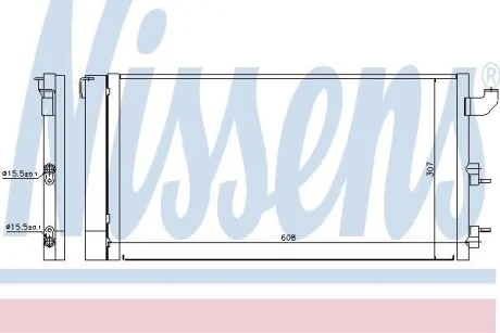 Конденсер кондиционера NISSENS 940173