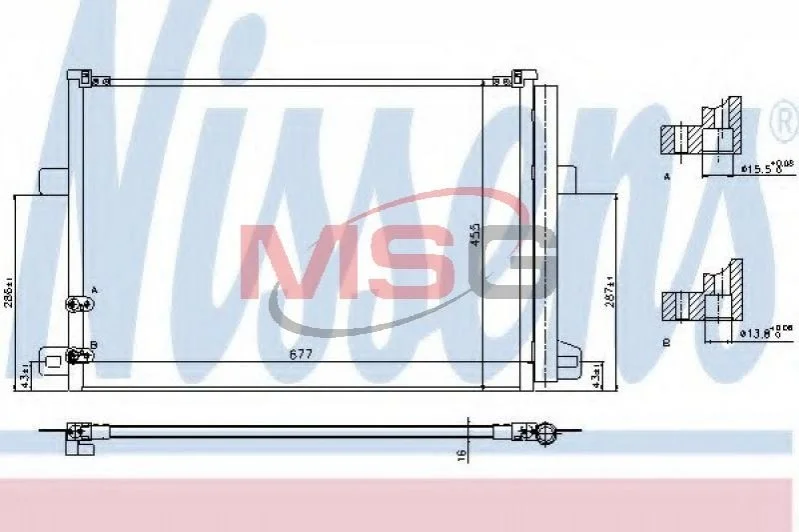 Радиатор кондиционера First Fit NISSENS 940225 (фото 1)