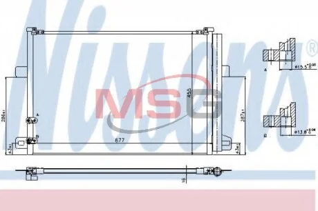 Радиатор кондиционера First Fit NISSENS 940225
