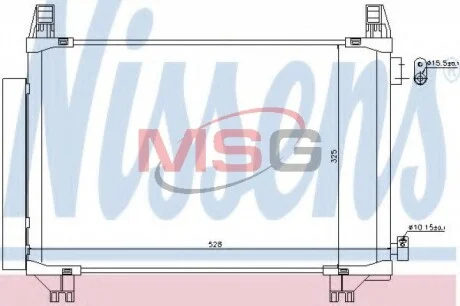 Радіатор кондиціонера NISSENS 940270