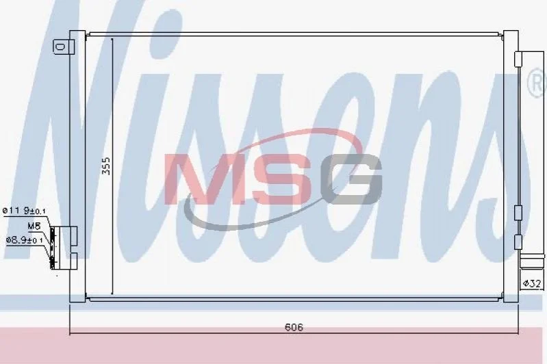 Радиатор кондиционера First Fit NISSENS 940396 (фото 1)