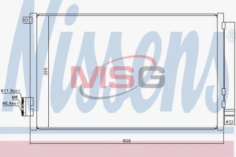Радиатор кондиционера First Fit NISSENS 940396