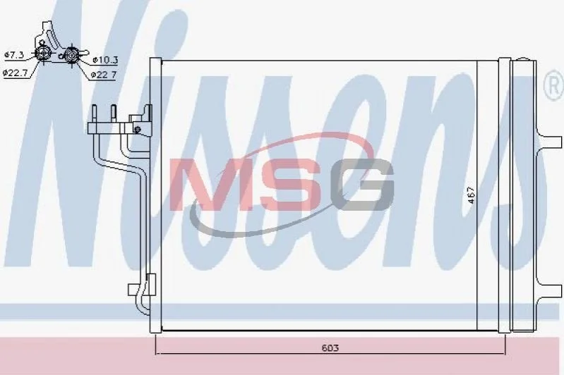 Радиатор кондиционера First Fit NISSENS 940398 (фото 1)