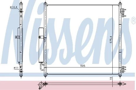 Радиатор кондиционера NISSENS 940408