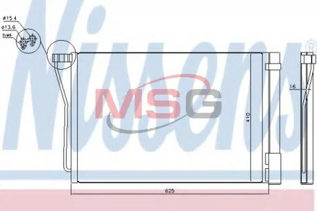 Радиатор кондиционера NISSENS 940418